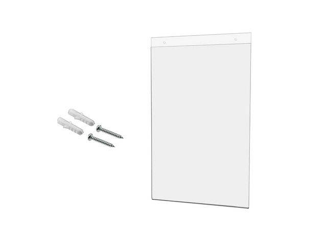 10 Pack Sign Holder 11' x 17' with 2 Predrilled Holes and Hanging Hardware for Announcements and Safety Signs in Tourist Centers and Transportation...