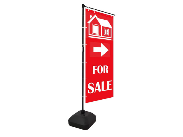 2 UNITS Heavy-duty Outdoor Display Banner Stand 24'x72' (STAND ONLY)