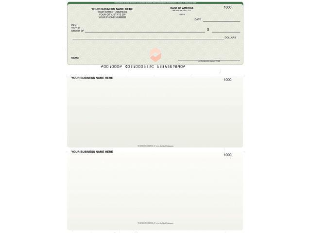 ABC Computer Checks Compatible w/QuickBooks, Check on Top, Chain Green (500 Sheets)