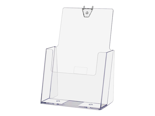 24 Pack Peg Board Brochure Holder for 5.5 Inch Wide Bifolds and Booklets Space Saving Literature Display Rack in Retail Stores and Offices No...
