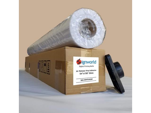 Signworld Air Release Vinyl Adhesive 54' x 150' - Gloss