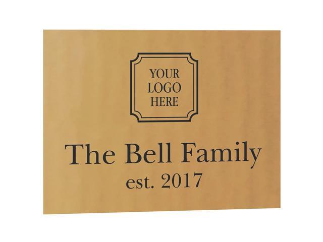 Customized Bronze Sign, Caution, Welcome, or Business Sign, Customizable Text and Logo Options. Indoor or Outdoor Use (12 x 16')