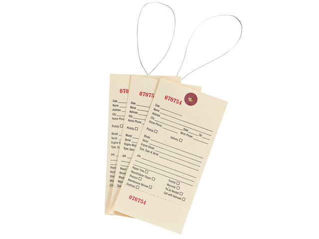10-002 Service Tags, Perforated, 500 Count