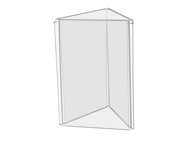40 Pack Sign Holder 4 x 6 Inch 3 Sided Table Clear Acrylic Display Literature Frame Multi-Sided Table Tent Advertisement Portable Flyer Panels Menu...