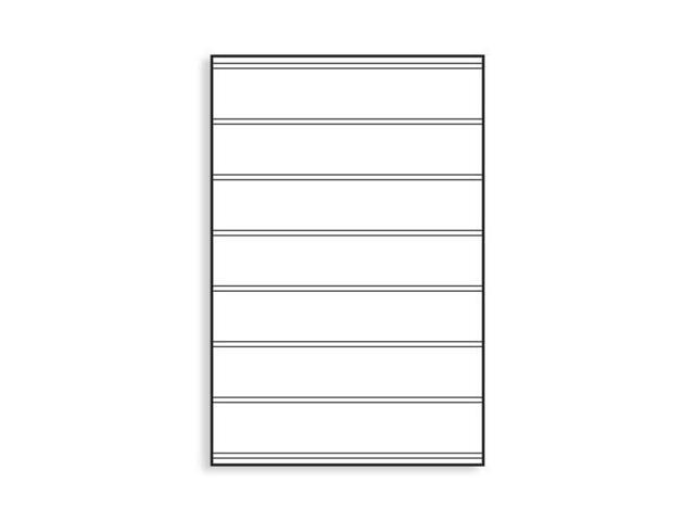 MagicMaster Springer Sidewalk Message Board Sign Panel 1-24' x 36 x 10mm Corrugated Plastic White Sign Panel with Tracks on Both Sides