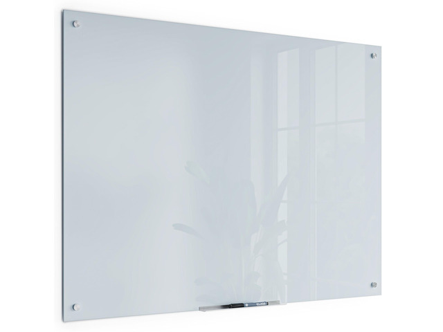 Glass Whiteboard 36' x 48', Frameless White Frosted Dry Erase Board, Wall Mounted for Office, Home, and Classroom, Includes Marker