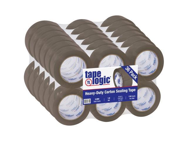 Tape Logic 2 Inch x 110 Yard 1.9 Mil Tan, Heavy Duty Hot Melt Packing Tape, 36 Pack, Perfect for Packing, Shipping, Moving, Home and Office