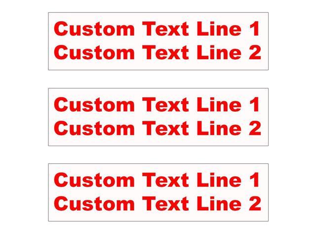 Custom Sign Riders (12 Pcs) 24x6 inch, Double Sided,.040 Aluminum with Rounded Corners Personalized with Multiple Text Colors & Font Options ...