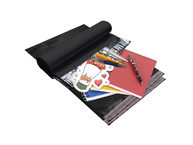 Poly Mailers, Shipping Bags, 14 x 19 in, Black, Pack of 100, Self Seal, 2 Mil Polyethylene, Waterproof