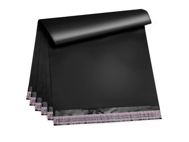Poly Mailers, Shipping Bags, 12 x 15.5 in, Black, Pack of 500, Self Seal, 2 Mil Polyethylene, Waterproof