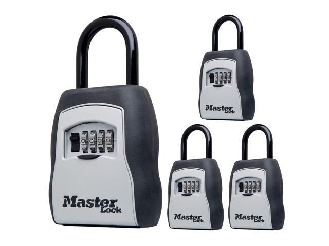 Key Lock Box with Code, Outdoor Lock Box for Realtors, Property Managers and Landlords, Ideal for Short-Term Rentals, Key Safe Holds 5 Keys, 4.