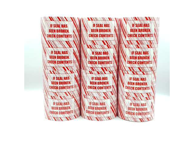 VPTAPE 3 Inch x 110 Yards Pre-Printed Packing Tape, 2.2 Mil Thick, 24 Pack for Packaging, Shipping, Moving, Home and Office (24 Pack, RED/White-If...