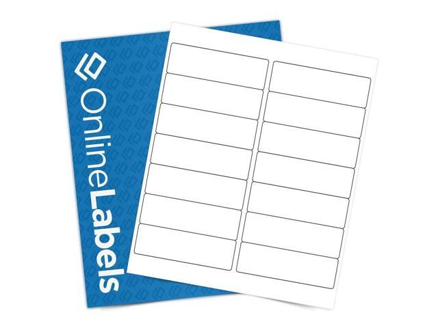 Customizable Address Labels - 4 x 1.33 - Permanent, White Matte - Mailing, Barcoding - Pack of 28,000 Labels, 2,000 Sheets - Inkjet/Laser Printers