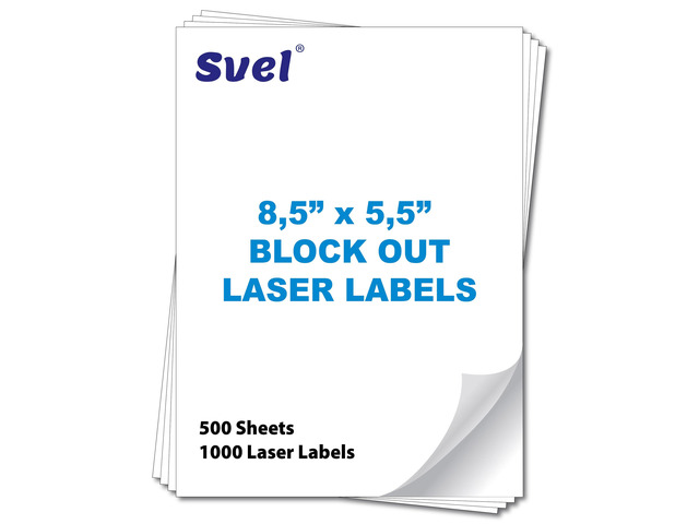 Cover up Blockout Labels Shipping Mailing Stickers Cover Old Barcodes & Addresses Bulk Pack High-Opacity Back Block Laser & Inkjet Printers...