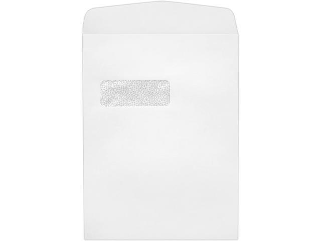 9 x 12 Open End Window Envelopes Security Tint White 28lb. Text 1,000 Qty