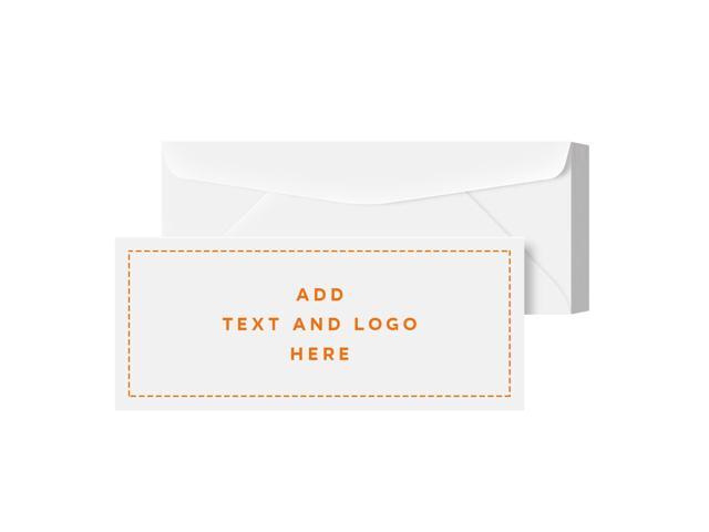 Customize Your #10 Regular Business Envelopes - Upload Your Full Color Logo and Info/Return Address - Custom Printing - We Will Professionally...