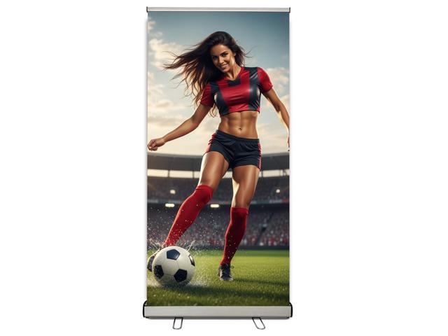 3 UNITS Heavy-Duty Retractable Banner Stand 33.5'x80' with Padded Canvas Bag and Box (Stand ONLY)