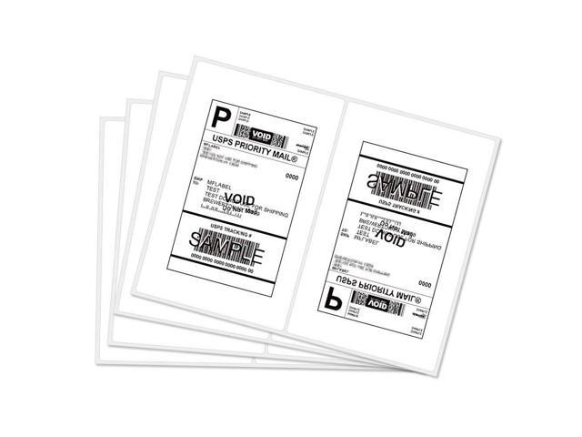 Direct Thermal Labels,Half Sheet Self Adhesive Shipping Labels for Laser & Inkjet Printers, White (4000 Labels)