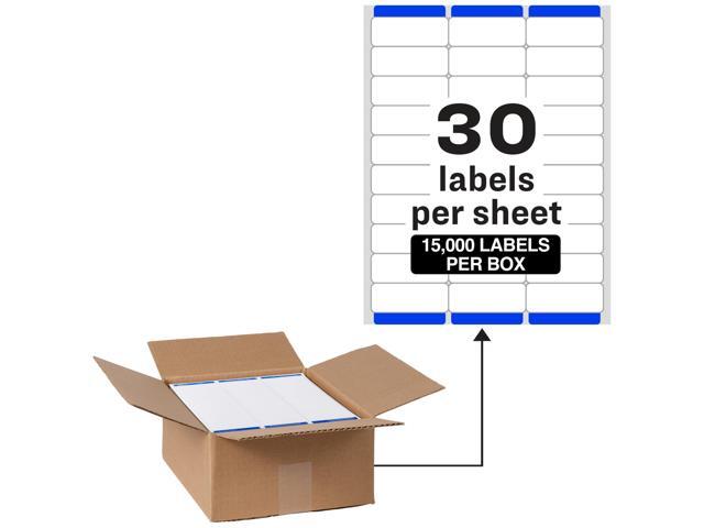 Printable Address Labels with Sure Feed, 1' x 2-5/8' Customizable Stickers, White, 15,000 Blank Mailing Labels for Laser Printers, Great for...
