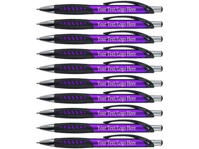 Promotional Pens With your Custom Logo or Text-300 Pack Bulk-for Businesses, Parties, and Events, Custom Printed Metallic/Colored Click Action...
