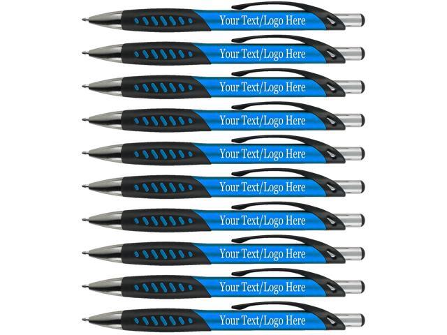 Promotional Pens With your Custom Logo or Text-300 Pack Bulk-for Businesses, Parties, and Events, Custom Printed Metallic/Colored Click Action.