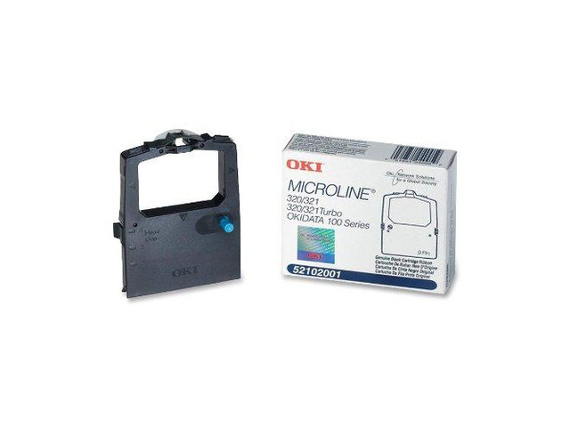 Value Pack of 12 Okidata Black Nylon Ribbon for Microline 320/321 Printers -5/6-Inch x 2 Yards