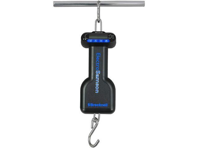 ElectroSamson Digital Hand-Held Scale, 22lb Capacity, Large Easy-to-Read LCD, Battery, Carrying Pouch, Single Person Use