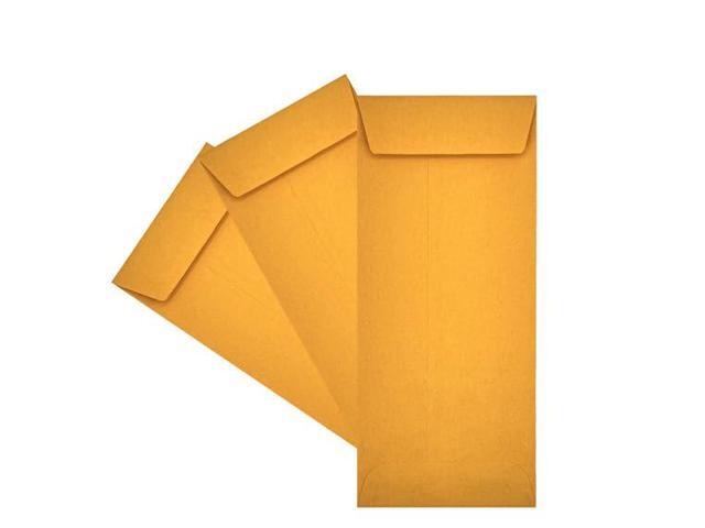 2500 Cashier Depot - #10 Policy Envelopes, Open End, 4-1/8' x 9-1/2', Sturdy 24 lb. Brown Kraft Paper, Gum Flap, Business, Office & Document...