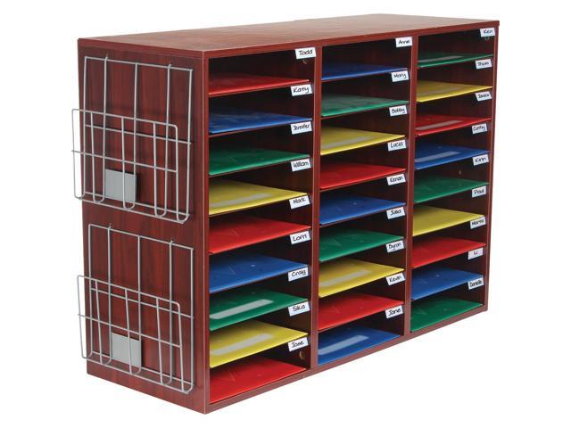 Classroom Mail Center with Paper Holders - 1 Mail Center, 2 Wire Racks
