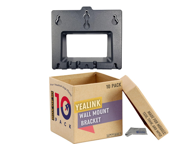Yealink Wall Mount Bracket T33G, T34W & MP52 IP Phones, Secure Holder for Offices, Call Centers, Clinics - Durable Build, Fast Easy Installation,...