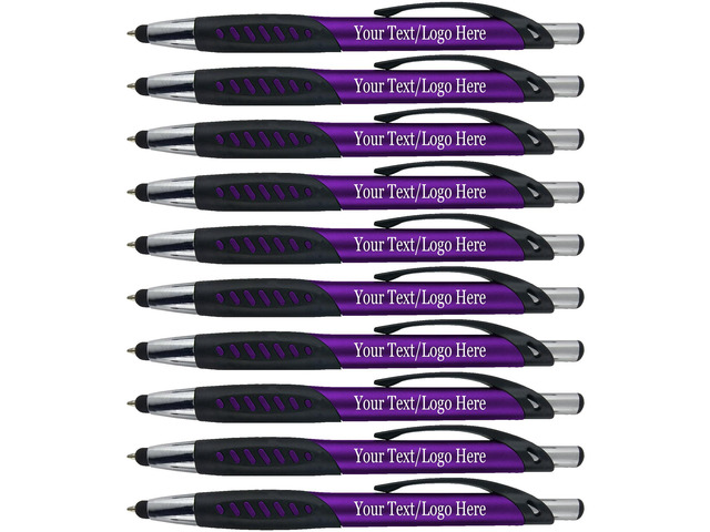 Personalized Pens With Custom Logo or Text-350 Pack Bulk-for Businesses, Parties, and Events, 2 in 1 Ballpoint Pen & Capacitive Stylus for...