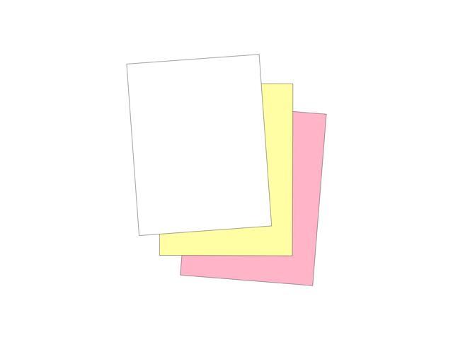 Plain Collated Color Paper (Not Carbonless) for Laser and Ink Jet Printers (3 Part, Case)