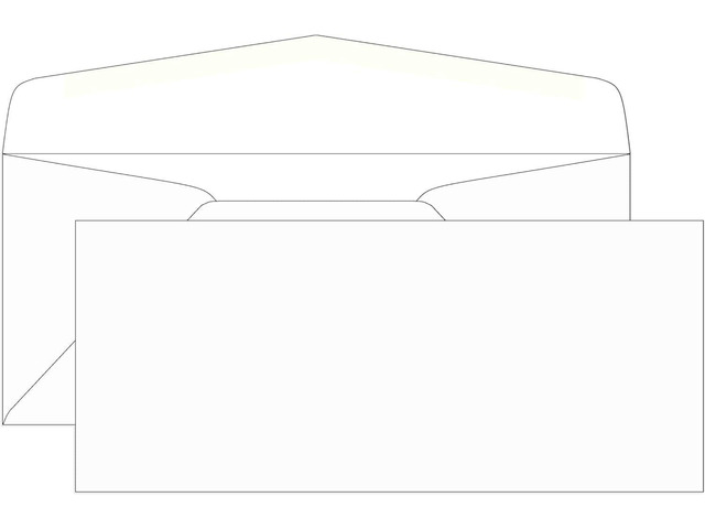 #10 White Envelopes, 2500 Count 24 LB Premium Paper Regular Gummed Seal Standard 4-1/8 x 9-1/2 Business Envelopes For Letters, Invoices,...