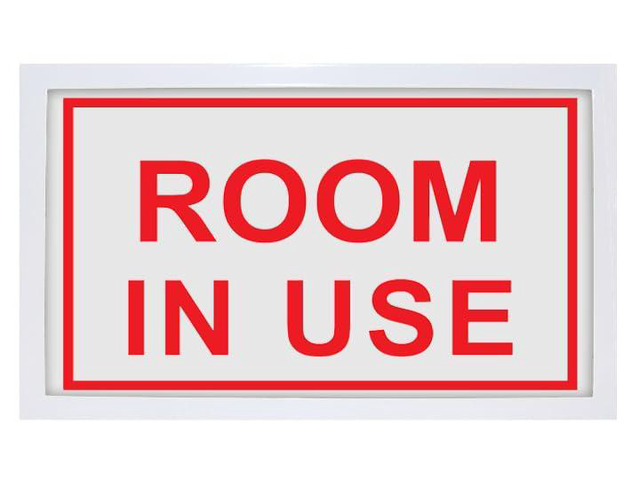 Room in Use Led Notification Sign - for Privacy Areas, Offices, Conference Rooms, Studios, and More - Wall Mount Sign - Metal Case With Plastic...