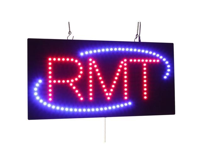 RMT Sign, Register Massage Therapist, Signage, LED, Neon, Open, Store, Window, Shop, Business, Signboard, Display, Bright, Eye-Catching, 24'x12'...
