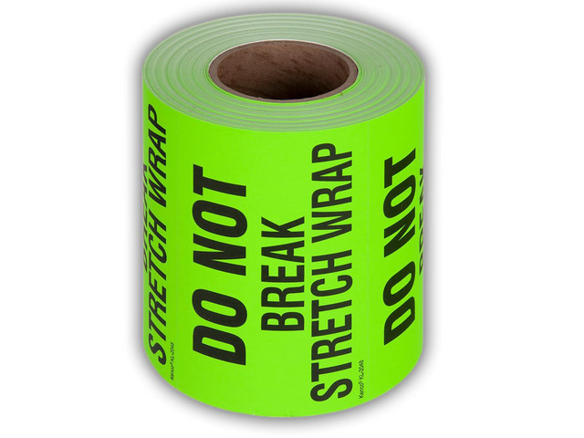 3' X 5' Do not Break Stretch Wrap Fluorescent Shipping Label Stickers for Shipping or Packing -500 Labels Per Roll (10 Pack)