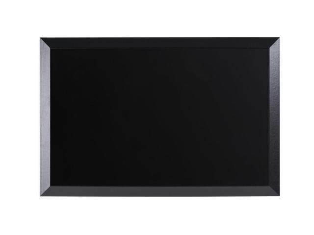 Kamashi Easy Clean Magnetic Wet Erase Black Board with Mounting Kit for Home Wall Decor, 36' x 48', Black Frame