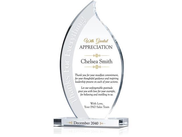 Personalized Leader Appreciation Gift Plaque, Customized with corporate executive's name, unique boss day, birthday, Farewell, Departing, Christmas.