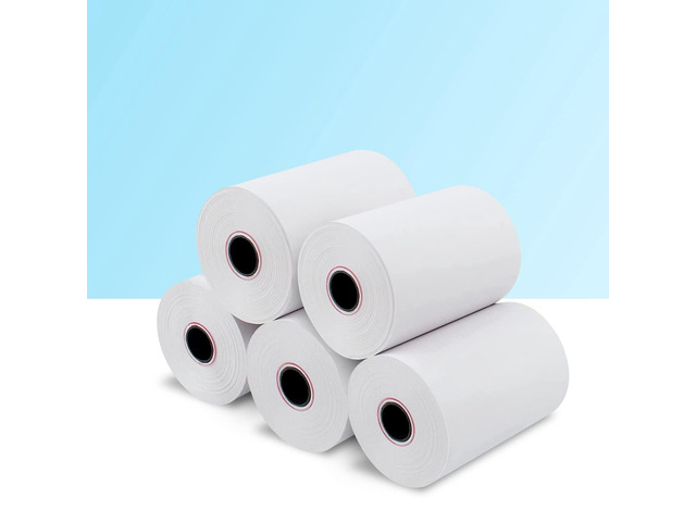 Thermal Receipt Paper 500 Rolls, Thermal Paper 2 1/4' x 85' Pos Thermal Printer Paper, Cash Register Rolls, Credit Card Paper