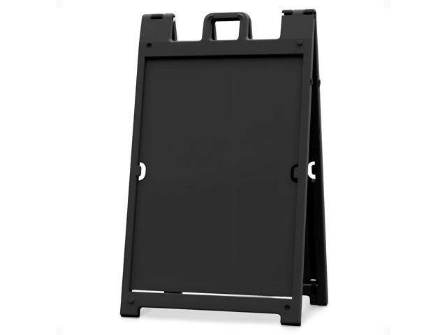 Signicade Deluxe A Frame Sidewalk Curb Sign in Black
