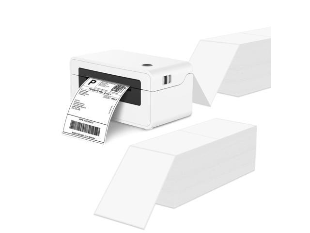4' x 6' Fanfold Direct Thermal Labels - White Shipping Mailing Postage, Perforated, Permanent Adhesive 2000 Per Stack (8 Stacks-16000 Labels)
