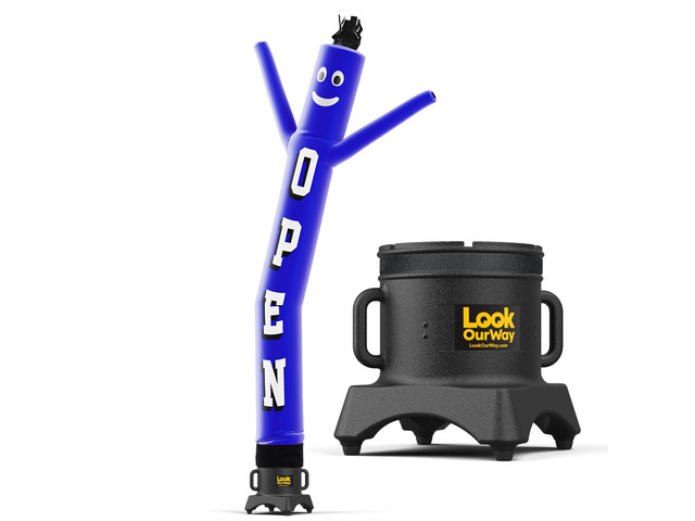 Air Dancers Inflatable Tube Man Set - 10ft Tall Wacky Waving Inflatable Dancing Tube Guy with 12-Inch Diameter Blower for Business Promotion - Open...
