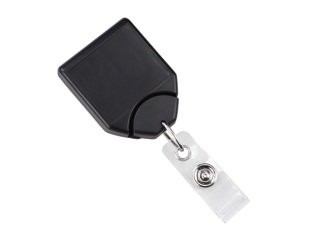 Bulk 100 Pack - Heavy Duty Retractable Badge Reel with Pull Cord and Swivel Alligator Clip with Teeth - No Twist B-Reel Badge Holder for Nurse,...