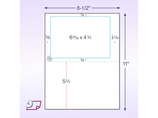 1500 Sheets Click Ship Integrated Labels with Tear Off Receipt, Designed for Printing Online Labels. 8-1/2' x 11' Sheet with one Label 6.8125' x...