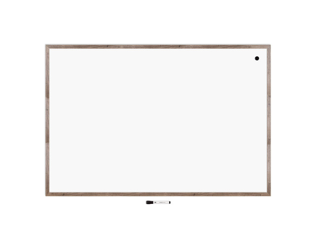 Decor Magnetic Dry Erase Board White Board, 48' x 72' Inches, Rustic Wood Frame