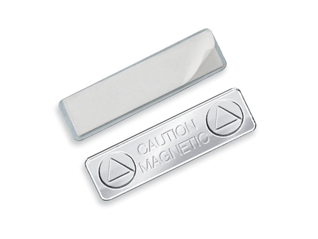 Bulk 100 Pack - Super Strong Magnetic ID Badge Holder Name Tag Backing Attachment with Sticky Adhesive - Magnetic Backs for Name Badges - Easy...