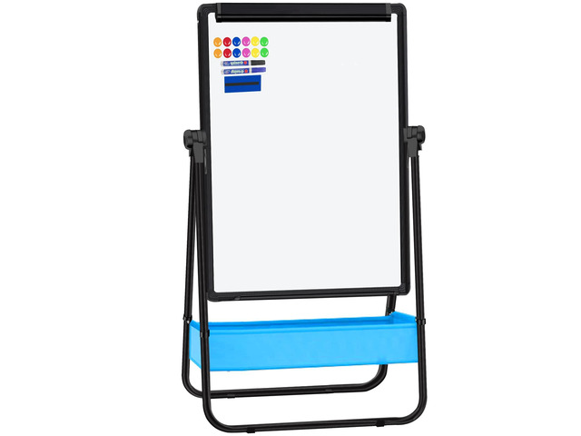 Magnetic Whiteboard with Stand - Double Sided 40'x28' Portable U Stand Easel Whiteboard, Height Adjustable & 360° Rotating Dry Erase Boards for...