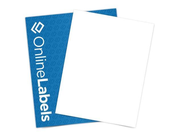8.5 x 11 Waterproof Polyester Sticker Paper (Laser Printers Only) - 250 Sheets - Full Sheet Labels - OnlineLabels