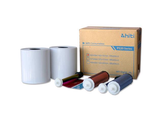 4x6' Media for Photo Printer P520 P520L, 500 Sheets to a Roll, 2