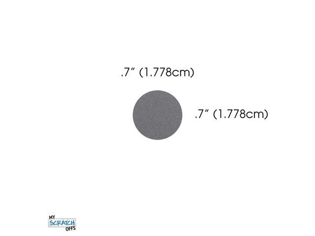 0.70 in Silver Round Scratch-Off Stickers, 5000 Pack Perfect for creating games, prize reveals, hidden messages, and surprise announcements for...